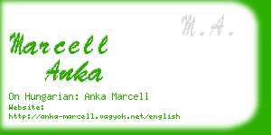 marcell anka business card